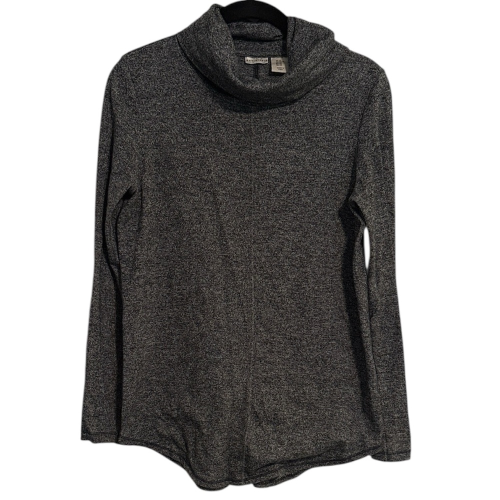 Max Studio Cowl Neck Lightweight Knit Long Sleeve Top